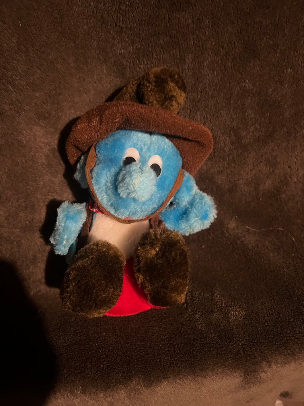 Smurf Rodeo Cowboy Vintage Plush Doll