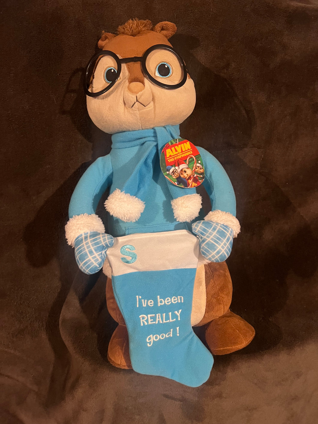 Alvin and the Chipmunks 20 inch Holiday Porch greeter Simone New Rare LAST ONE