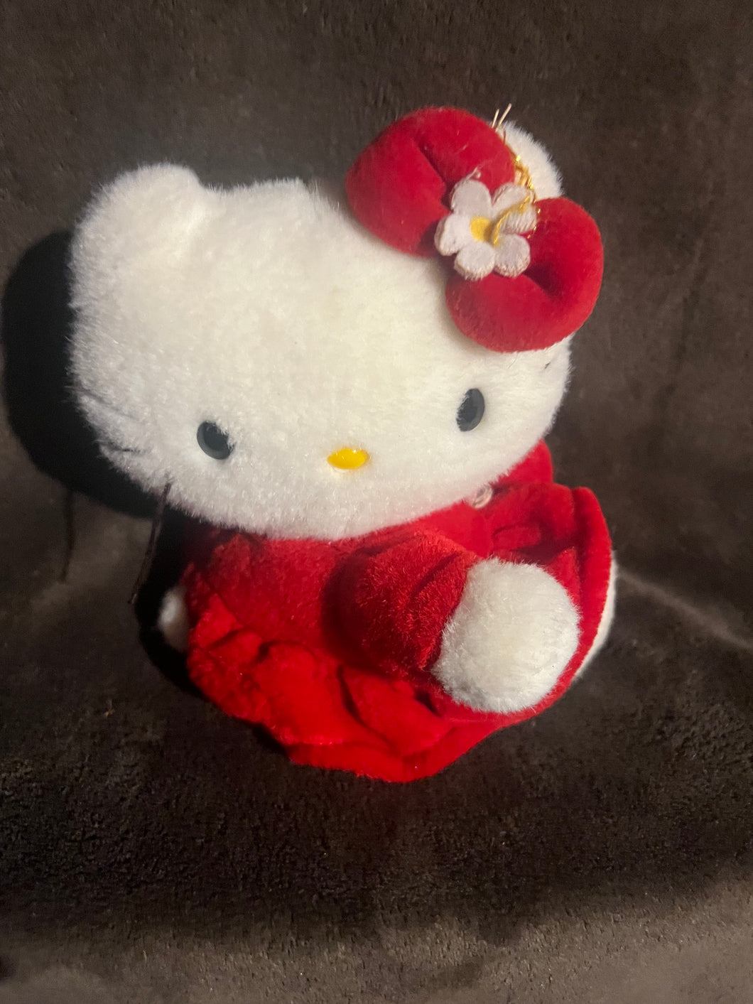 Hello Kitty Rare Red Dress Sanrio Plush doll Adorable