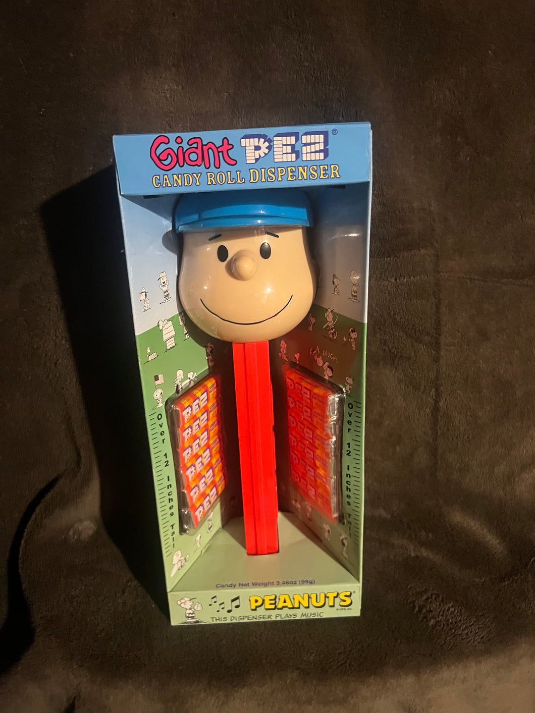 Charlie Brown Peanuts Gang Large Baseball pez Dispenser