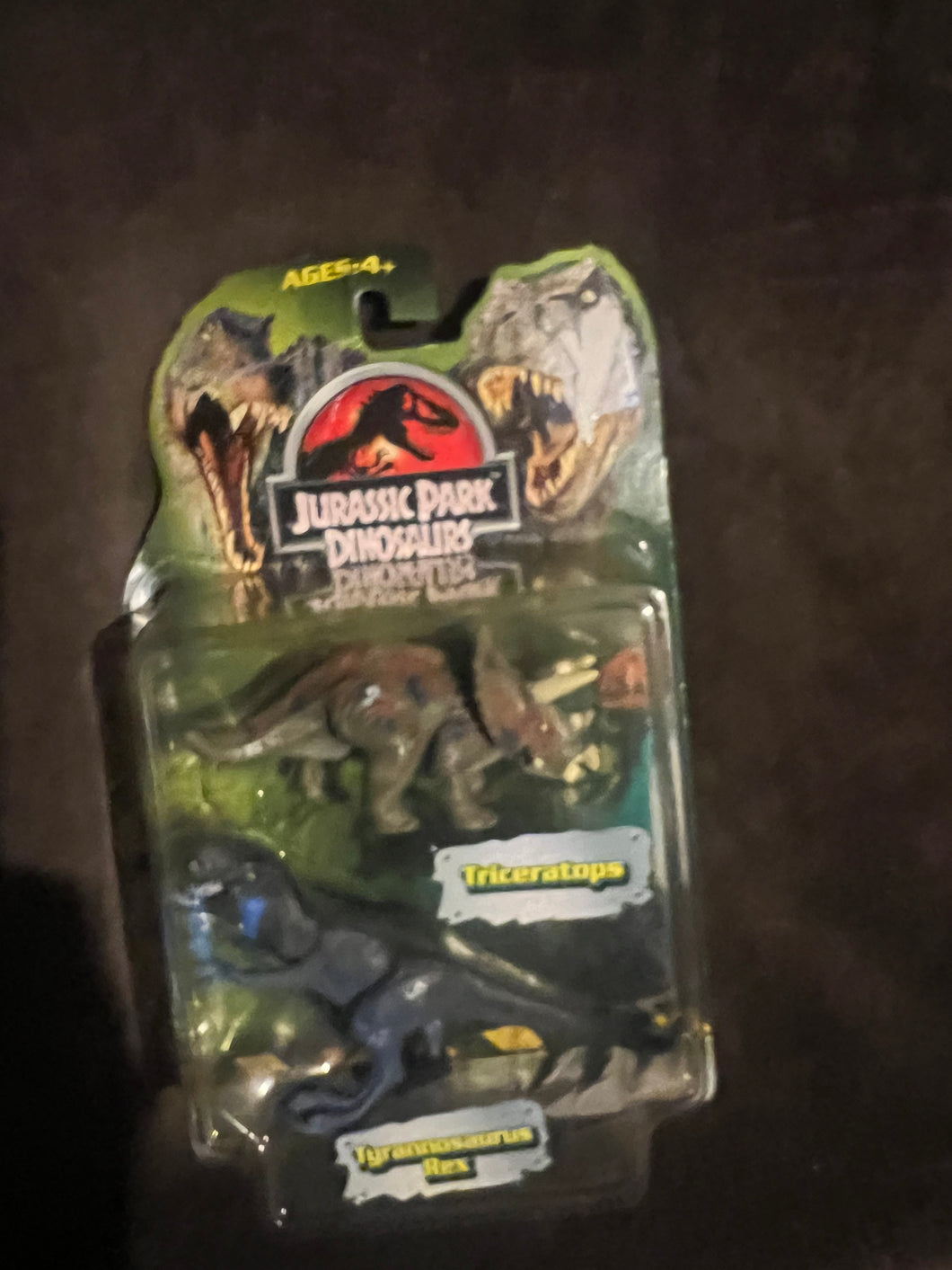 Jurassic Park triceratops figures in box