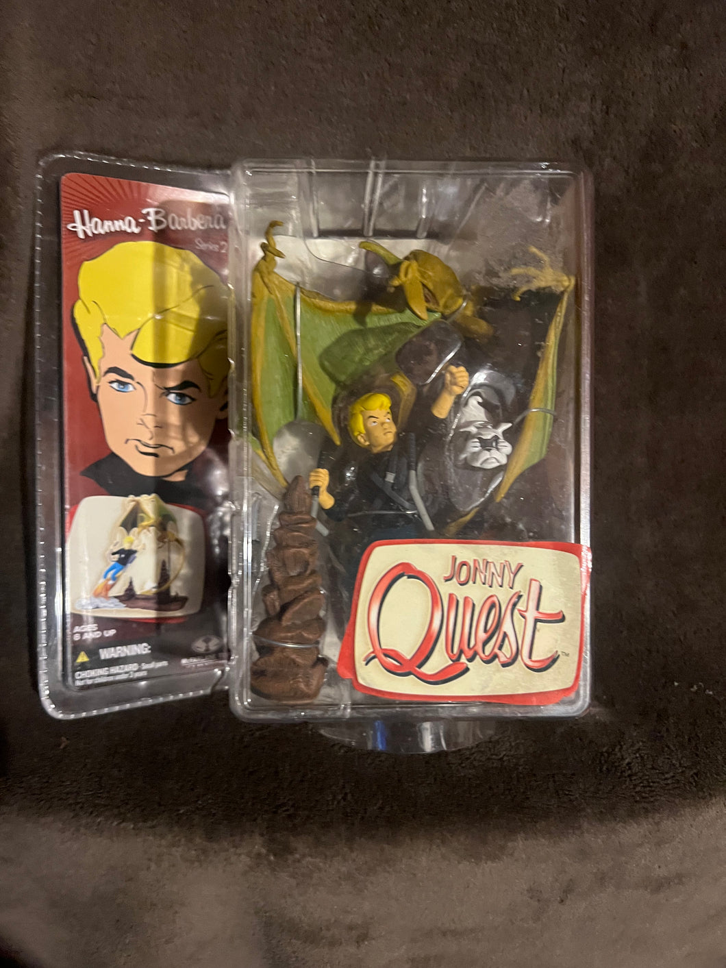 Jonny Quest and Bandit Rare Mcfarlane Action Figure set Never Opened Rare