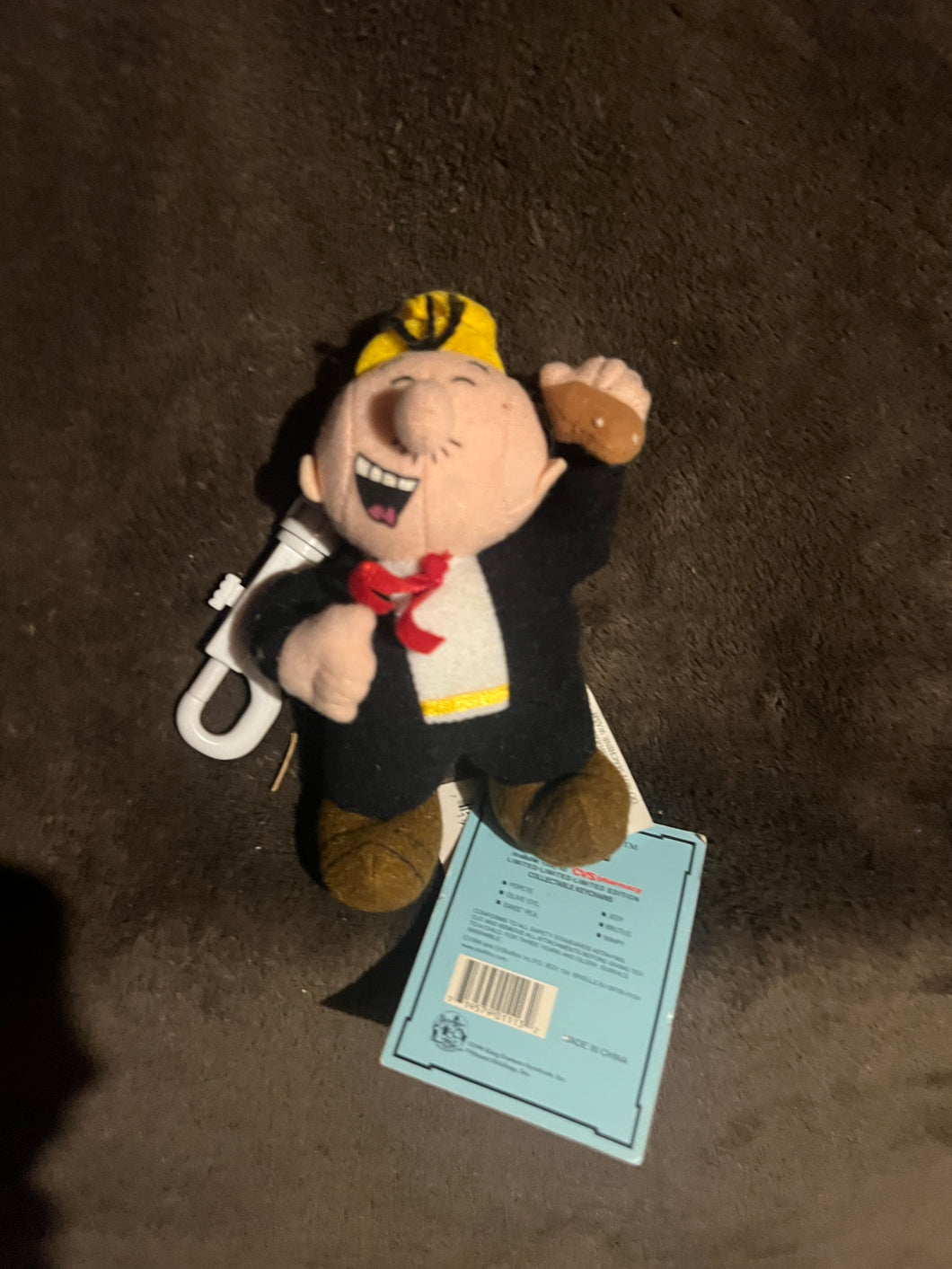 Popeye The Sailor Man Wimpy Plush Clip on key chain