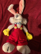 Load image into Gallery viewer, Roger Rabbit with bendable ears plush 15 inch vintage
