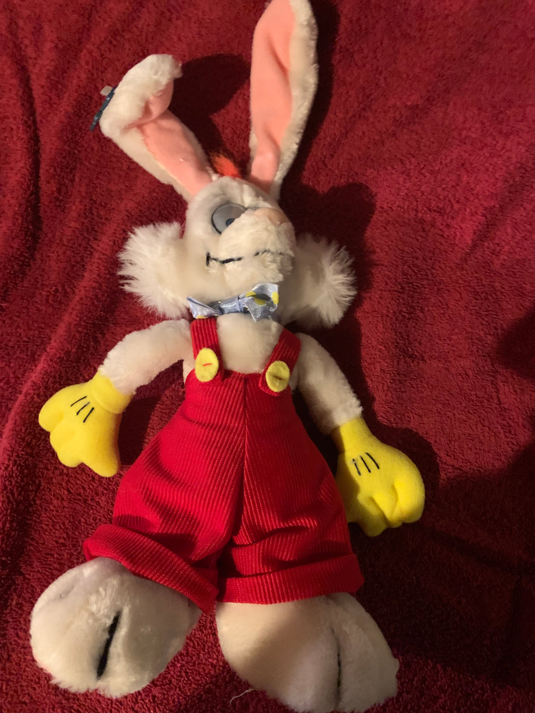 Roger Rabbit with bendable ears plush 15 inch vintage