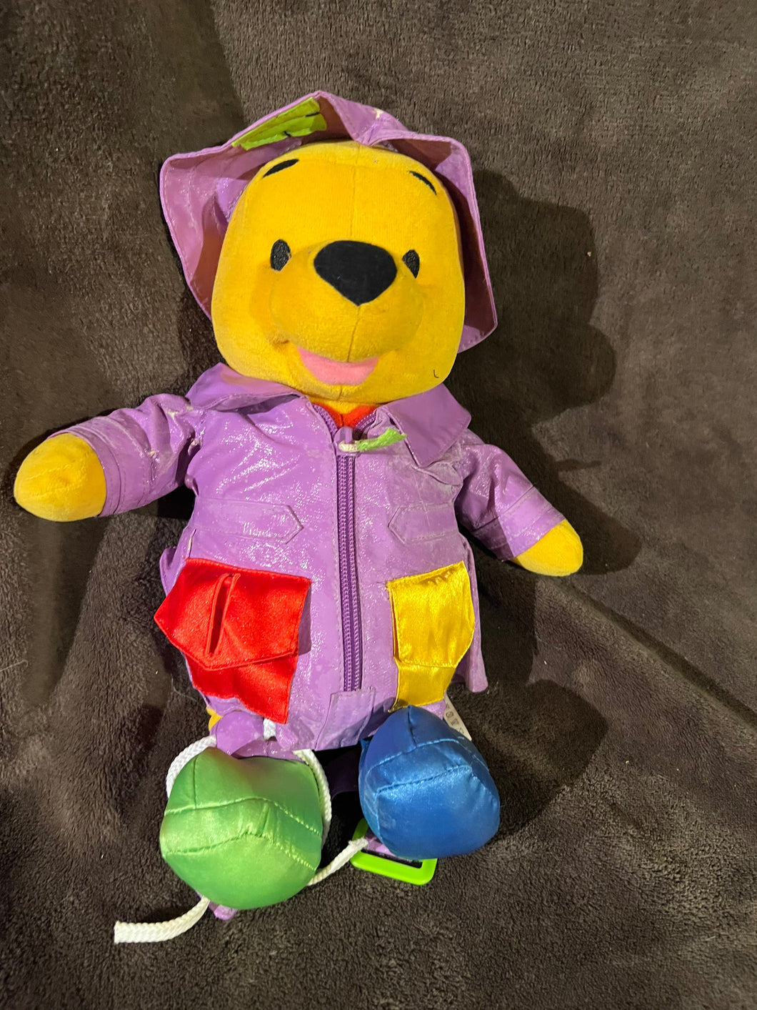 Disney Talking Learning to Dress Winnie The Pooh 12 inch